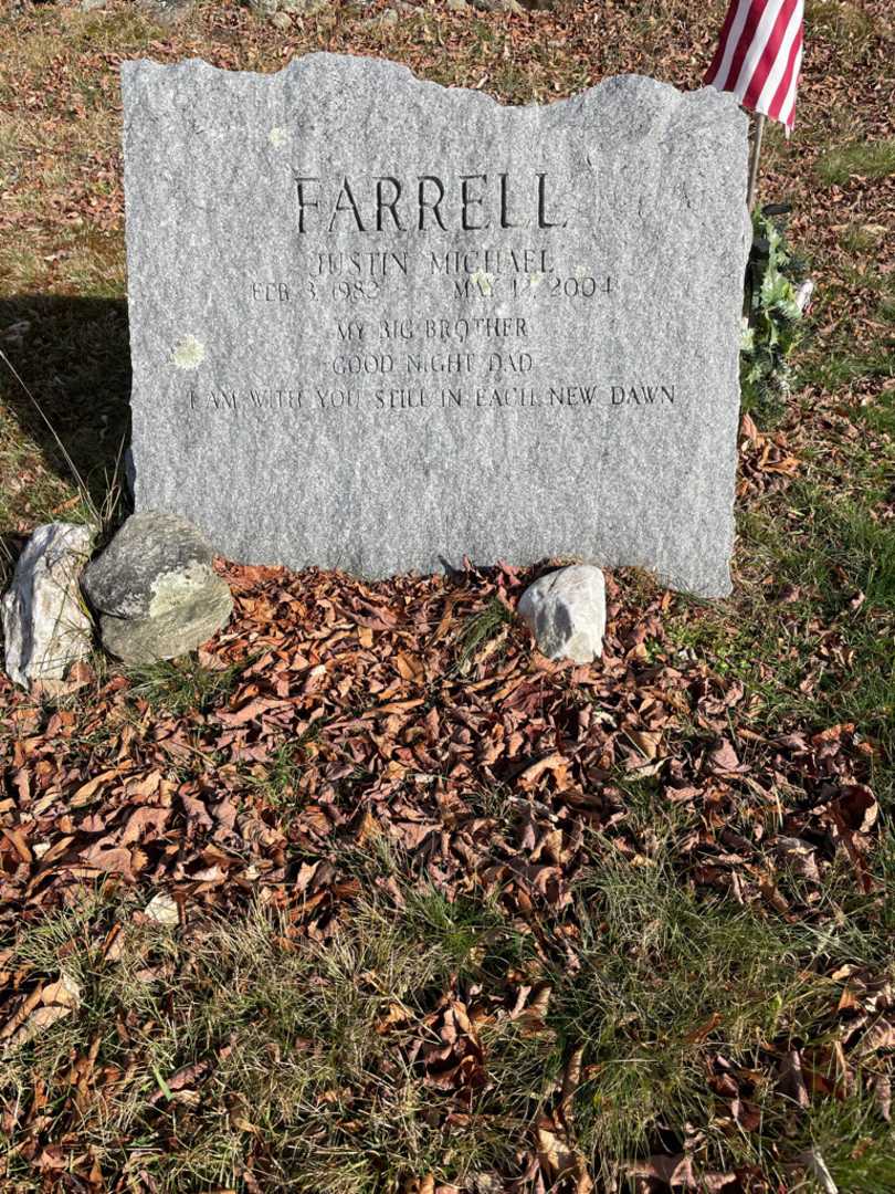 Justin Michael Farrell's grave. Photo 1